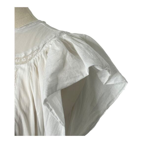 Banana Republic White Selene Embroidered Midi Dress Size Large - Picture 8 of 16